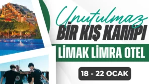 Gencer Baytimur Basketbol Akademisi Kış Kampı için Antalya Limak Limra Otel’de düzenlenen basketbol kampını tanıtan afiş görseli.