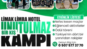 Antalya Limak Limra Otel’de düzenlenen Gencer Baytimur Basketbol Akademisi basketbol kış kampı etkinlik afişi
