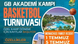 Monachus Family Resort’ta düzenlenen 1–5 Temmuz basketbol yaz kampı turnuvası görseli